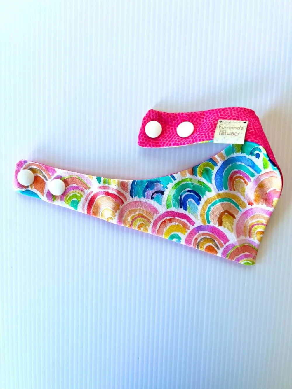 NWT Rainbow Bandana- Reversable 2 sizes - for Cats